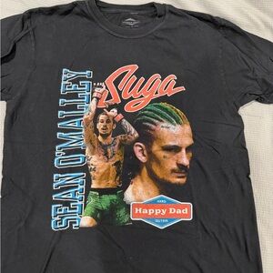 Sean O’Malley Suga Sean Nelk Boys Happy Dad Tee Shirt Large Medium Black